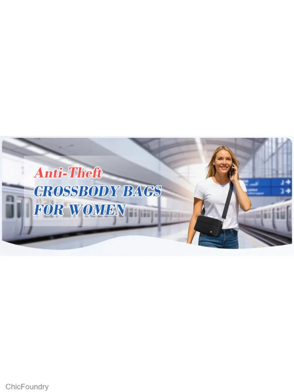 Small Nylon Crossbody Bag with RFID Anti Theft, Multi Pockets for Travel